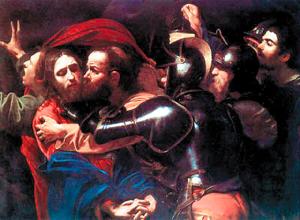 Michelangelo Merisi, Caravaggio, El beso de Judas (o El Prendimiento de Cristo)