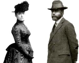 Isabella Stewart Gardner con Bernard Berenson, experto en arte (Foto: bostonglobe.com)
